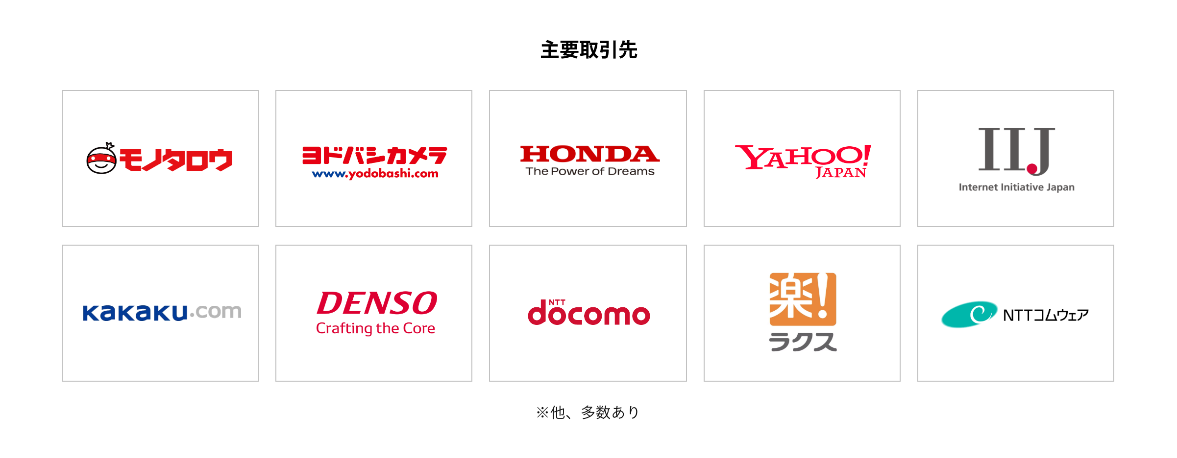 主要取引先
