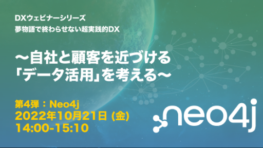 NTTコムウェア様登壇｜2022年10月21日 DXウェビナーシリーズ第4弾：Neo4j編 開催決定 #dx #neo4j #グラフDB